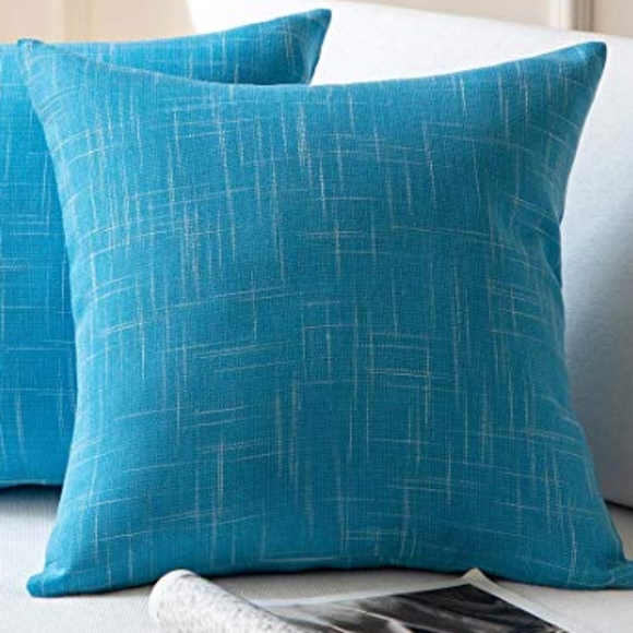 Other - ⭐NEW⭐ - Sky Blue Linen Look Pillow - 18X18